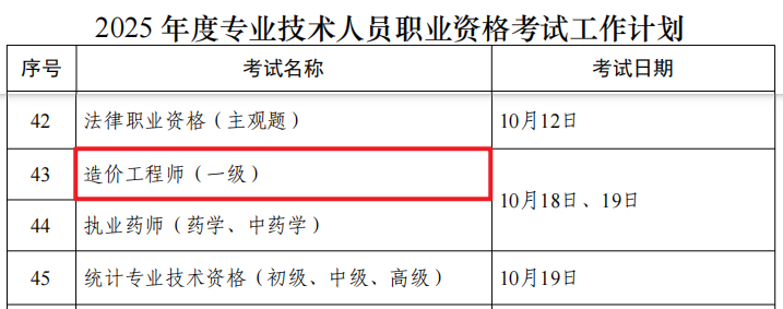 一级造价师